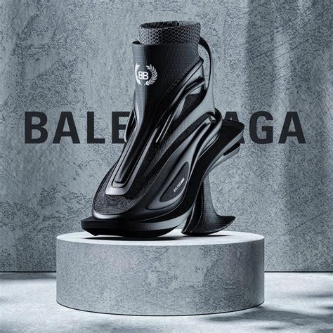 balenciaga stacked heel shoes.